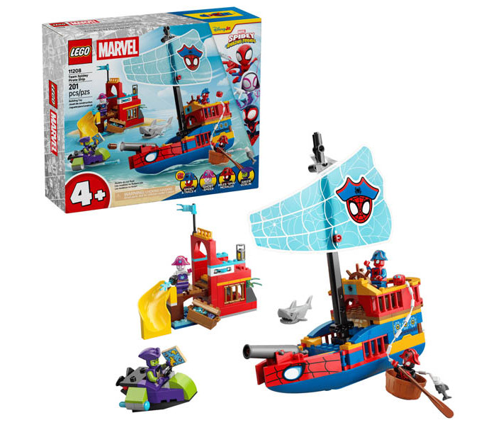 Igračka Lego kocke Marvel Team Spidey Pirate Ship 4+