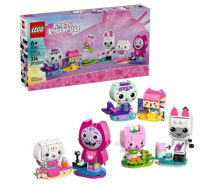 Igračka Lego kocke Gabby's Dollhouse Gabby's Brick-Built Cat Friends 6+