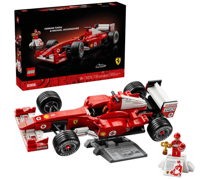 Igračka Lego kocke Icons Ferrari F2004 & Michael Schumacher 18+