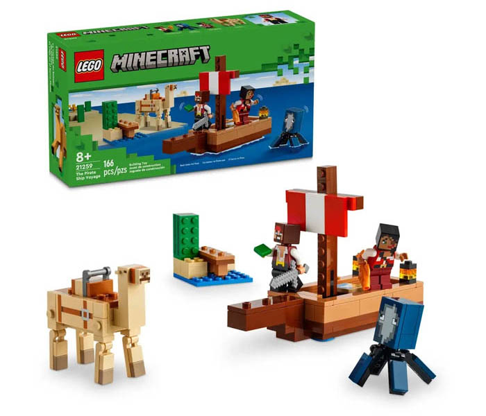 Igračka Lego kocke Minecraft The Pirate Ship Voyage 8+