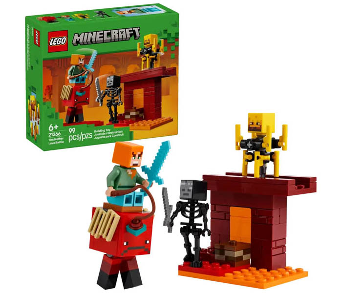 Igračka Lego kocke Minecraft The Nether Lava Battle 6+