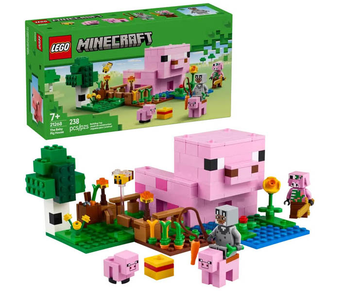 Igračka Lego kocke Minecraft The Baby Pig House 7+