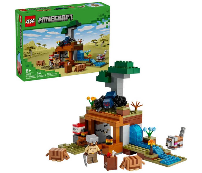 Igračka Lego kocke Minecraft The Armadillo Mine Expedition 8+