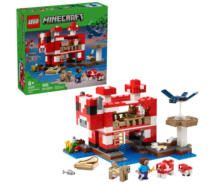 Igračka Lego kocke Minecraft The Mooshroom House 8+