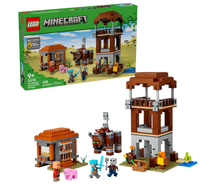 Igračka Lego kocke Minecraft The Pillager Outpost and Ravager 9+