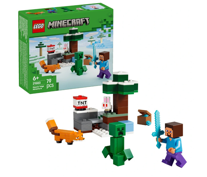 Igračka Lego kocke Minecraft Steve's Taiga Adventure 6+