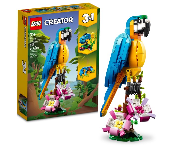 Igračka Lego kocke exotic parrot, creator 7g+