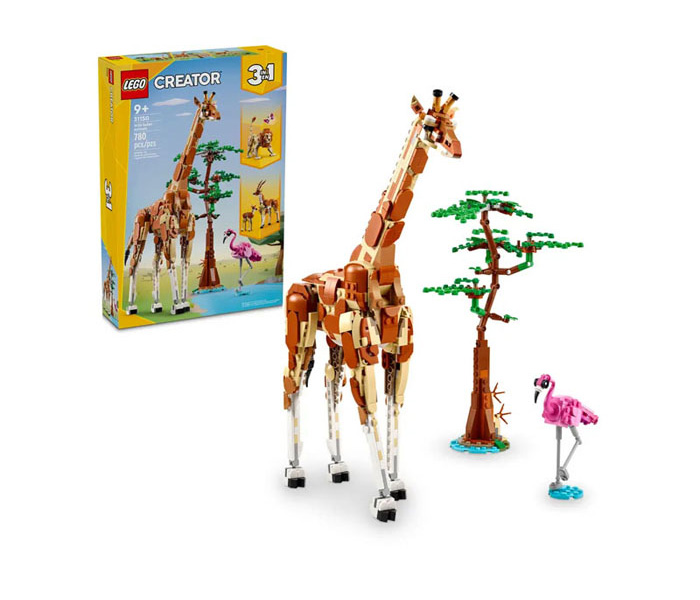 Igračka Lego kocke Creator Wild Safari Animals 9g+