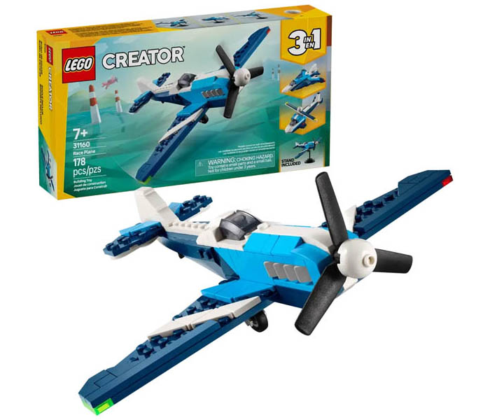 Igračka Lego kocke Creator 3-in-1 Aircraft: Race Plane 7+