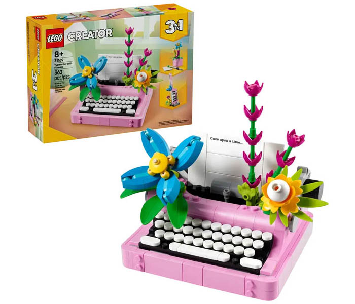 Igračka Lego kocke Creator 3-in-1 Typewriter with Flowers 8+