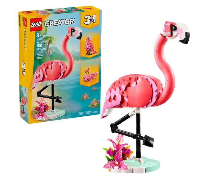 Igračka Lego kocke Creator 3-in-1 Wild Animals: Pink Flamingo