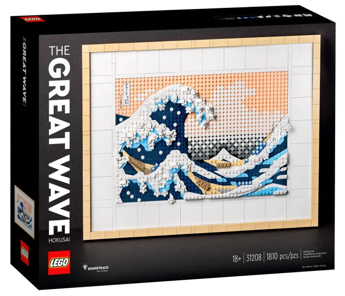 Igračka Lego kocke Hokusai- The great wave 18g+