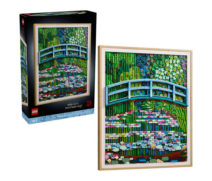 Igračka Lego kocke Art Claude Monet – Bridge over a Pond of Water Liliesr 18+