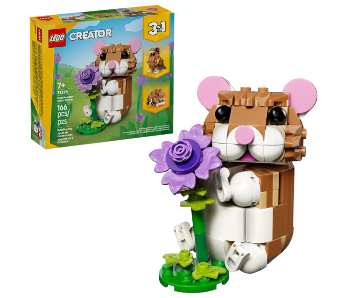 Igračka Lego kocke Creator 3-in-1 Cute Hamster with a Flower 7+