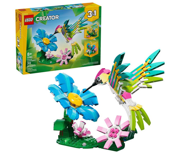 Igračka Lego kocke Creator 3-in-1 Wild Animals: Colorful Hummingbird 8+