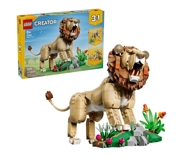 Igračka Lego kocke Creator 3-in-1 Wild Animals: Majestic Lion 9+
