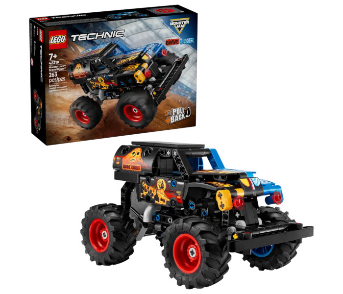 Igračka Lego kocke Technic™ Monster Jam™ Grave Digger™ Fire and Ice 7+