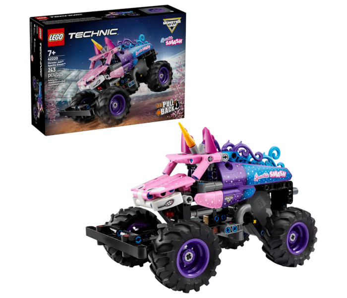 Igračka Lego kocke Technic™ Monster Jam™ Sparkle Smash™ Pull-Back 7+