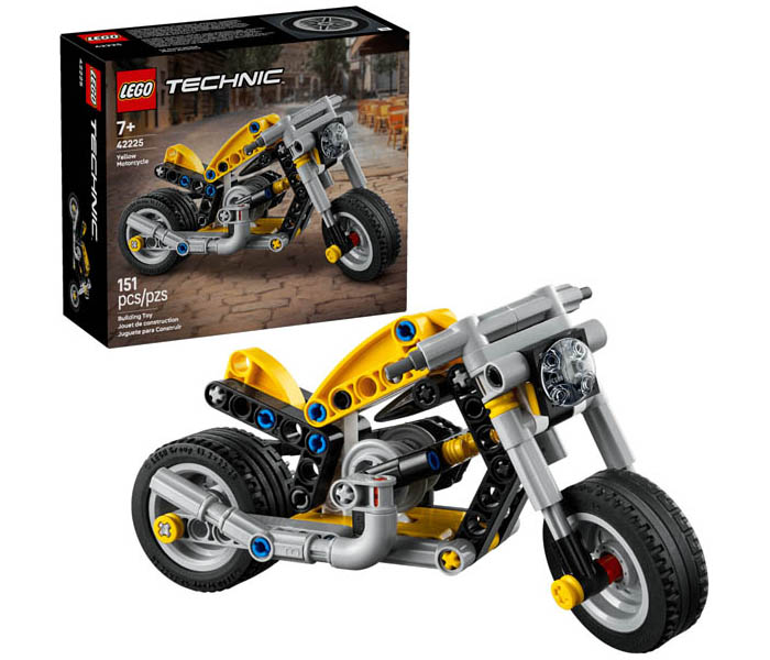 Igračka Lego kocke Technic™ Yellow Motorcycle 7+