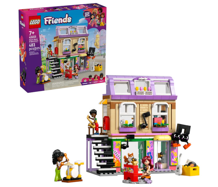 Igračka Lego kocke Friends Music Store & Apartment 7+