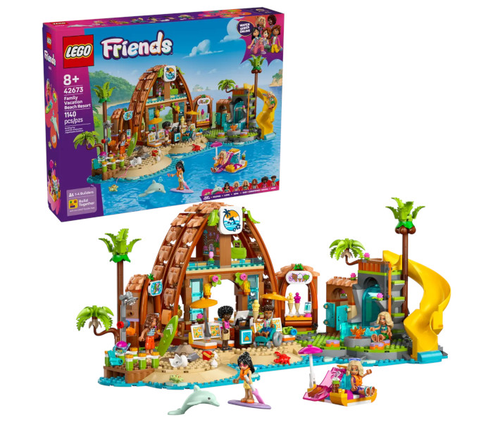 Igračka Lego kocke Friends Family Vacation Beach Resort 8+
