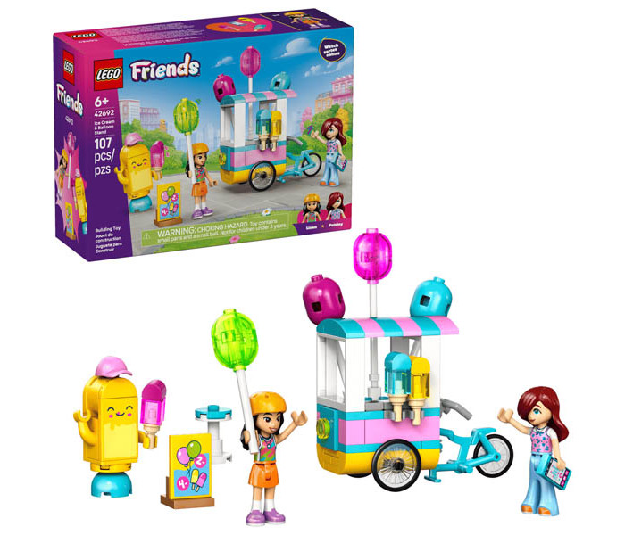 Igračka Lego kocke Friends Ice Cream & Balloon Stand 6+