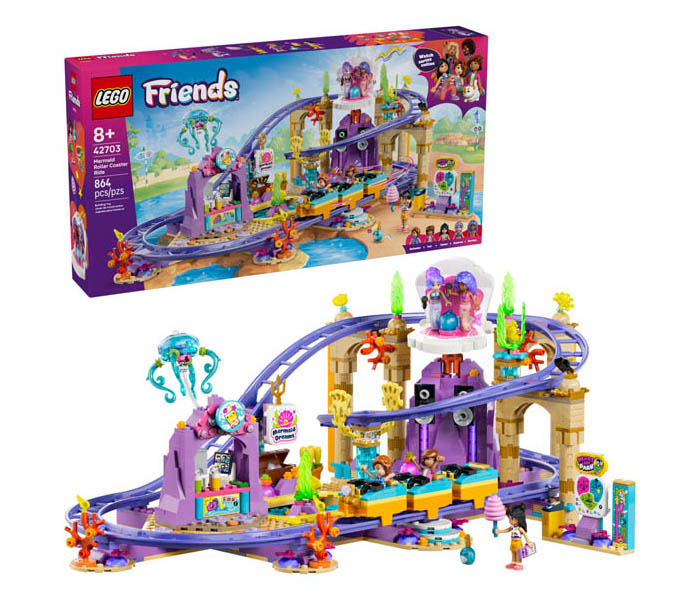 Igračka Lego kocke Friends Mermaid Roller Coaster Ride 8+