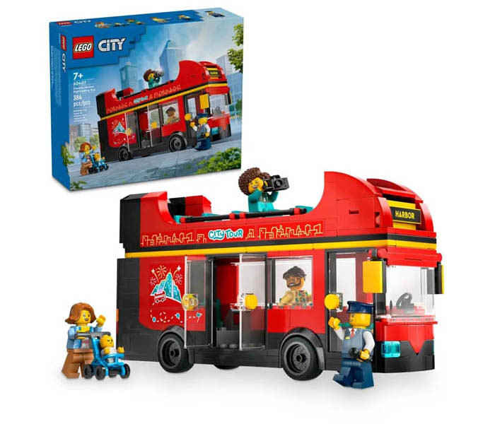 Igračka Lego kocke City Red Double-Decker Sightseeing Bus 7+