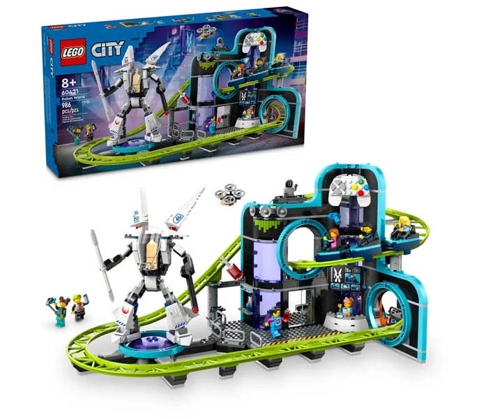 Igračka Lego kocke City Robot World Roller-Coaster Park 8+