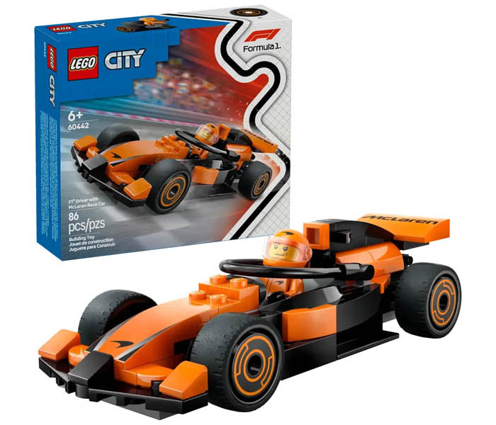 Igračka Lego kocke City F1 Driver with McLaren Race Car 6+
