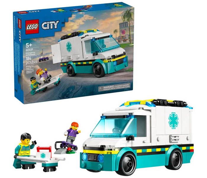 Igračka Lego kocke City Emergency Ambulance 5+