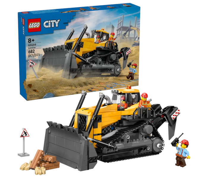 Igračka Lego kocke City Yellow Bulldozer 8+