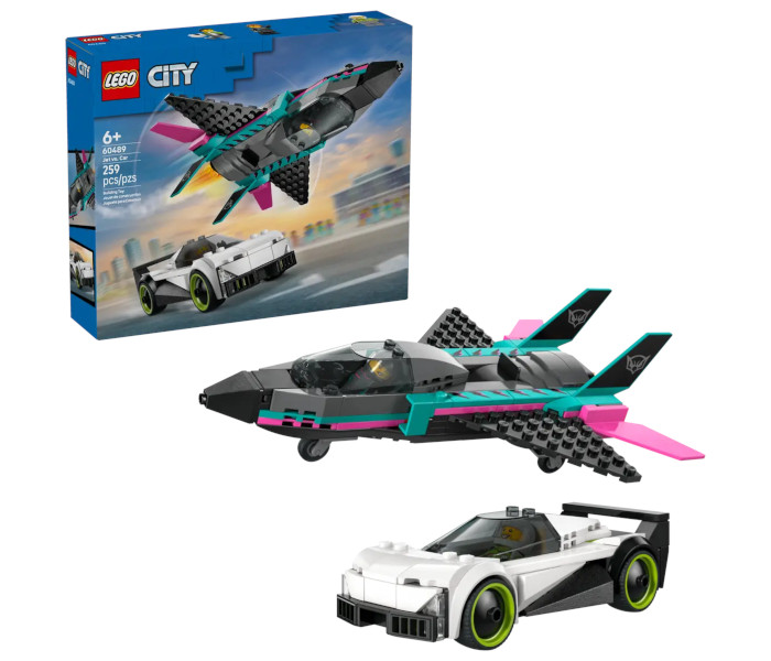 Igračka Lego kocke City Jet vs. Car 6+