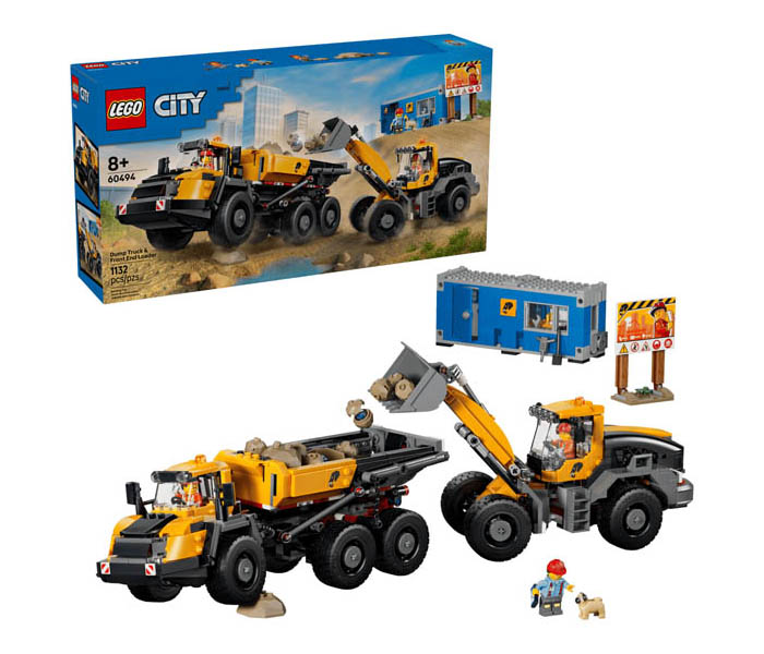 Igračka Lego kocke City Dump Truck & Front End Loader 8+