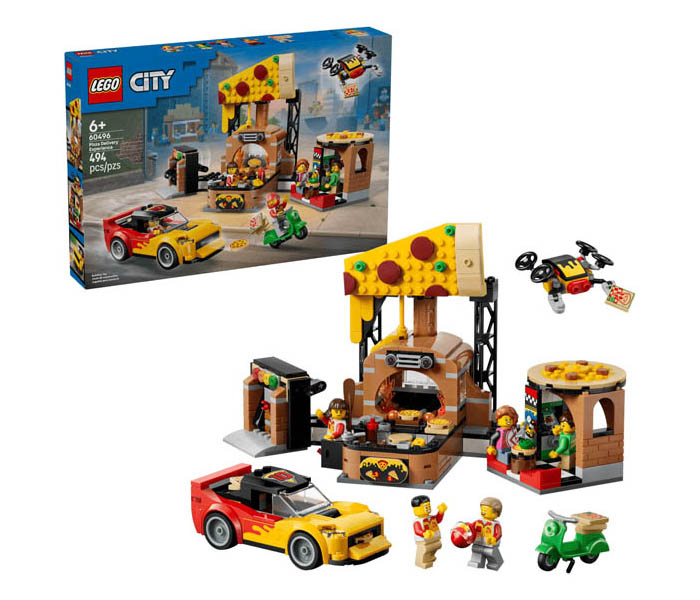Igračka Lego kocke City Pizza Delivery Experience with Vehicles 6+