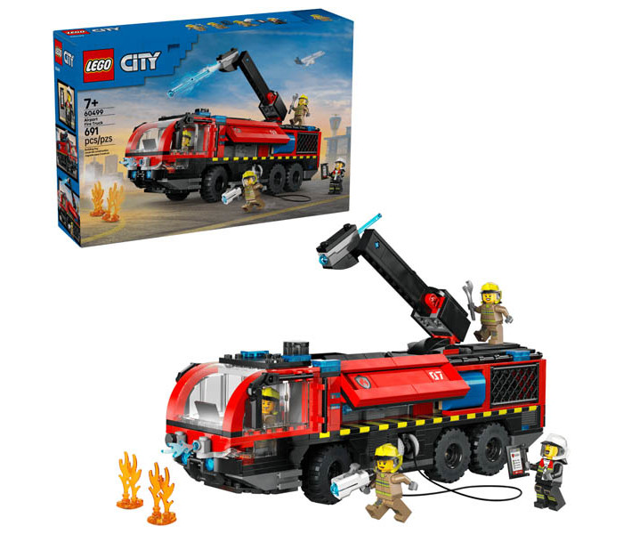 Igračka Lego kocke City Airport Fire Truck 7+