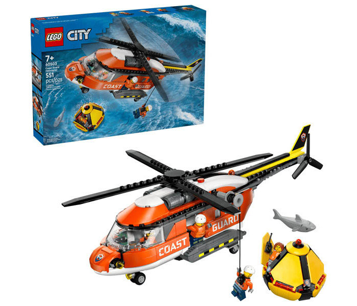 Igračka Lego kocke City Coast Guard Helicopter 7+
