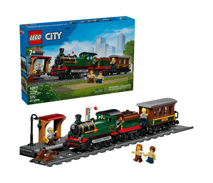 Igračka Lego kocke City Vintage Steam Train 7+