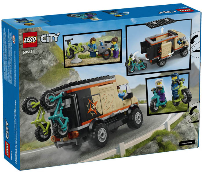 Igračka Lego kocke City Mountain Bike Adventure Van 7+