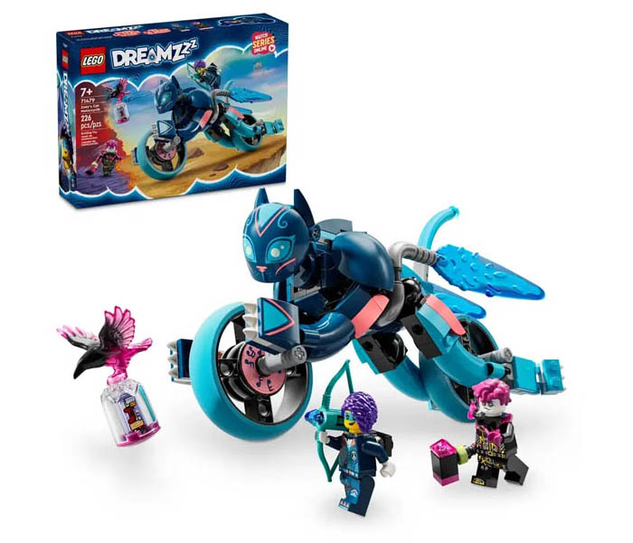 Igračka Lego kocke DREAMZzz Zoey's Cat Motorcycle 7+