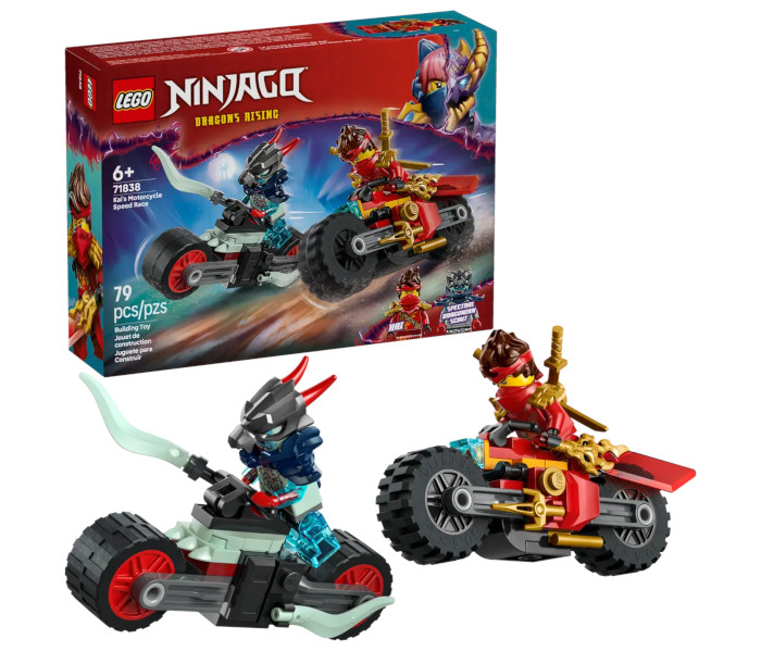 Igračka Lego kocke Ninjago Kai's Motorcycle Speed Race 6+