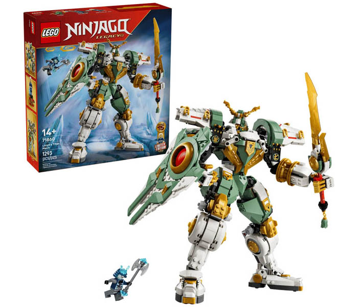 Igračka Lego kocke NINJAGO® Lloyd's Titan Mech 15th Anniversary 14+