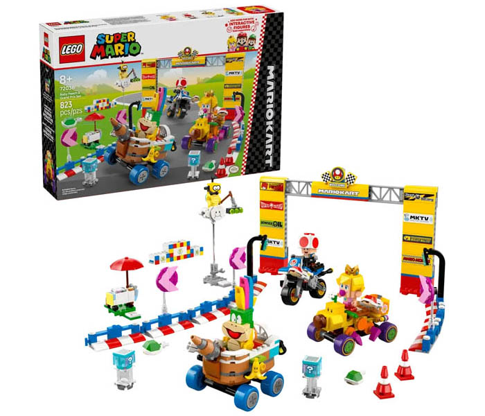 Igračka Lego kocke Super Mario- Mario Kart– Baby Peach & Grand Prix Set