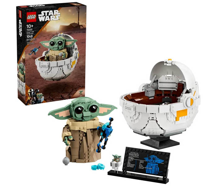 Igračka Lego kocke Star Wars Grogu with Hover Pram 10+