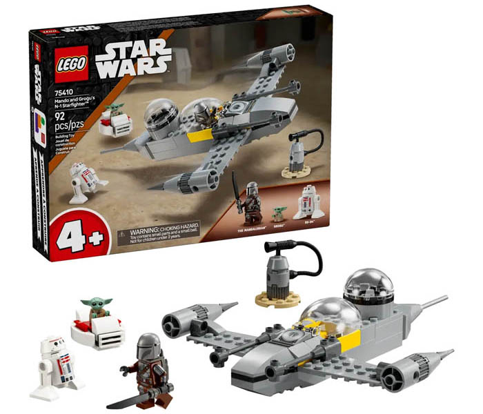 Igračka Lego kocke Star Wars Mando and Grogu's N-1 Starfighter 4+