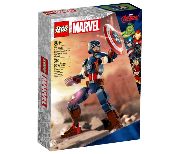 Igračka Lego kocke marvel Captain America construction figure, 8g+