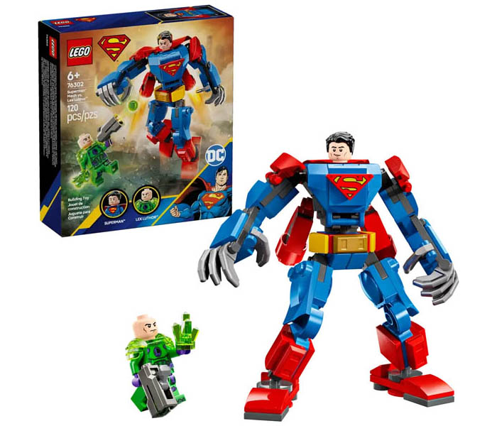Igračka Lego kocke DC Superman Mech vs. Lex Luthor 6+
