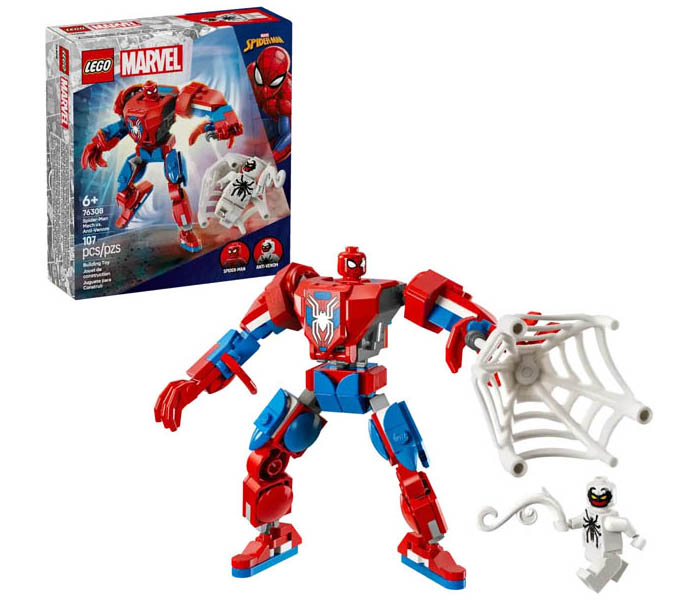 Igračka Lego kocke Marvel Spider-Man Mech vs. Anti-Venom 6+
