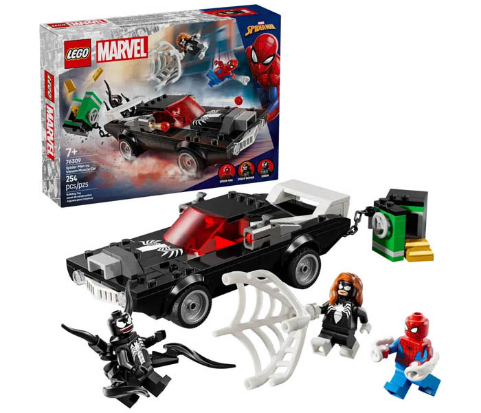 Igračka Lego kocke Marvel Spider-Man vs. Venom Muscle Car 7+