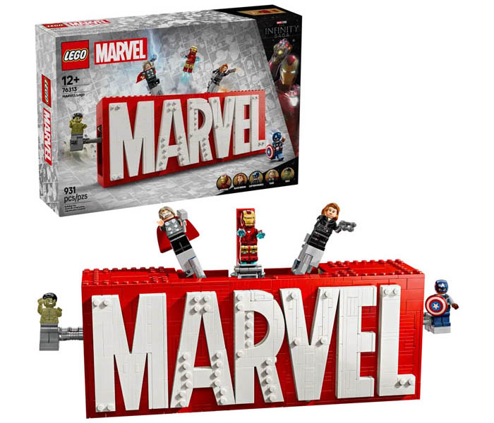 Igračka Lego kocke Marvel- MARVEL Logo & Minifigures 12+